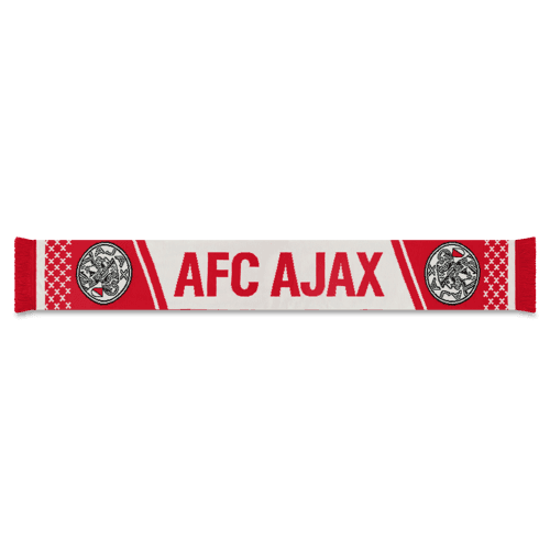 Ajax-sjaal wit/rood AFC Ajax