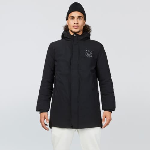 Ajax-parka zwart logo